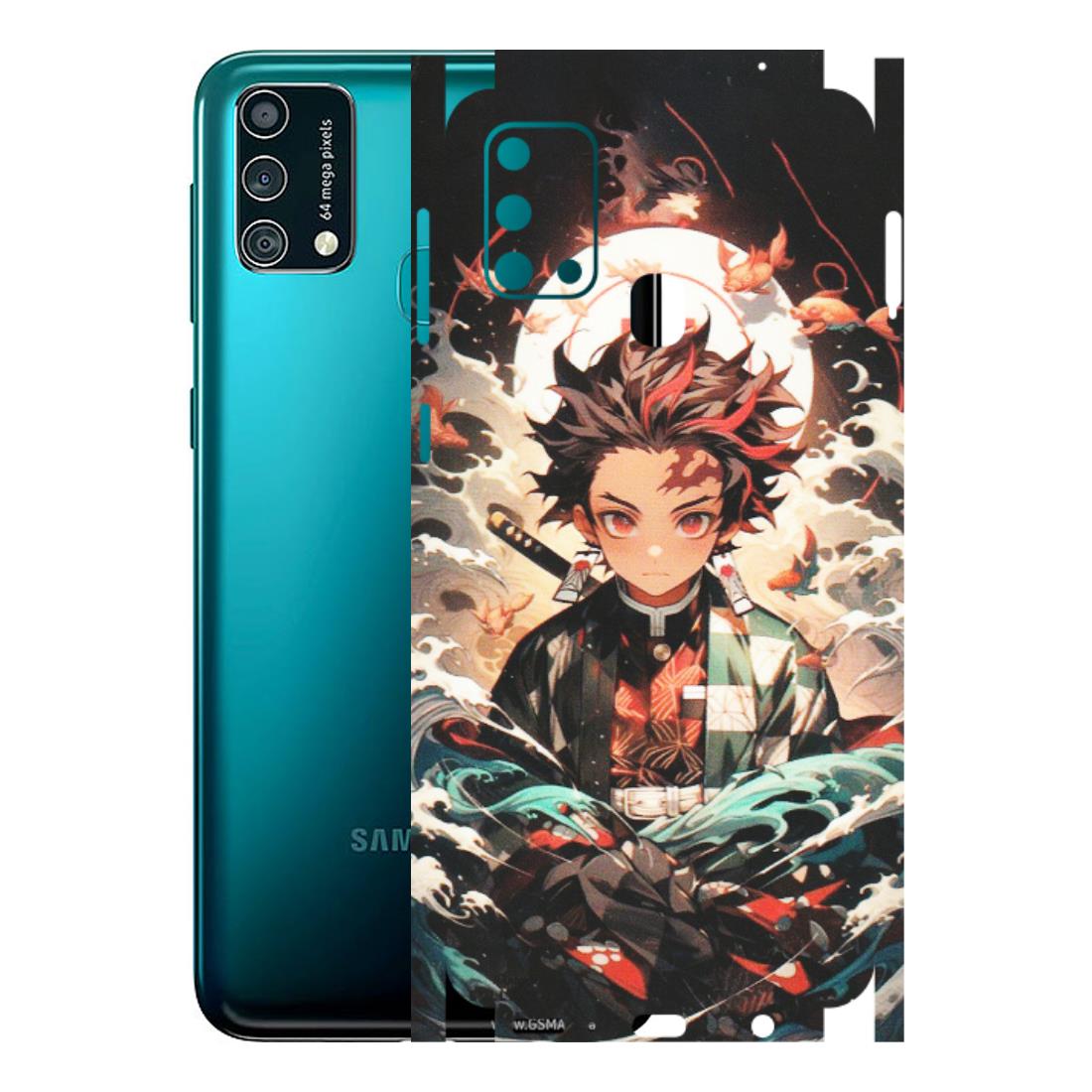 Samsung M/F/Note/Flip and C Phone Skins (All Models) - Tanjiro Demon Slayer Anime - Matte Finish (M-158) Samsung Galaxy F41