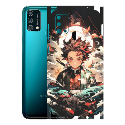 Samsung M/F/Note/Flip and C Phone Skins (All Models) - Tanjiro Demon Slayer Anime - Matte Finish (M-158) Samsung Galaxy F41