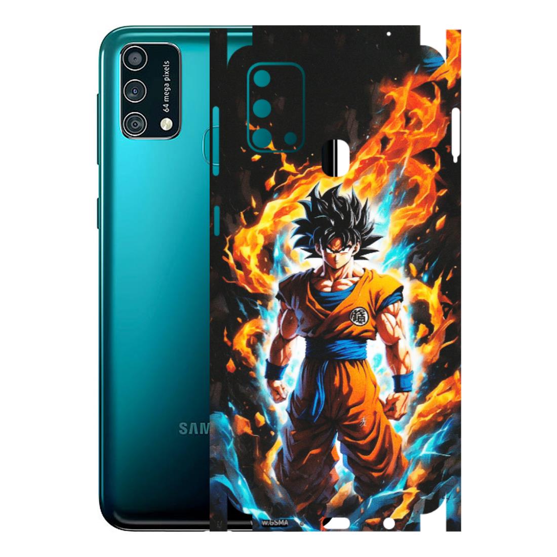 Samsung M/F/Note/Flip and C Phone Skins (All Models) - Goku Transformation Anime - Matte Finish (M-159) Samsung Galaxy F41
