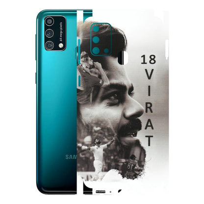Samsung M/F/Note/Flip and C Phone Skins (All Models) - Virat Kohli Cricketer - Matte Finish (M-163) Samsung Galaxy F41