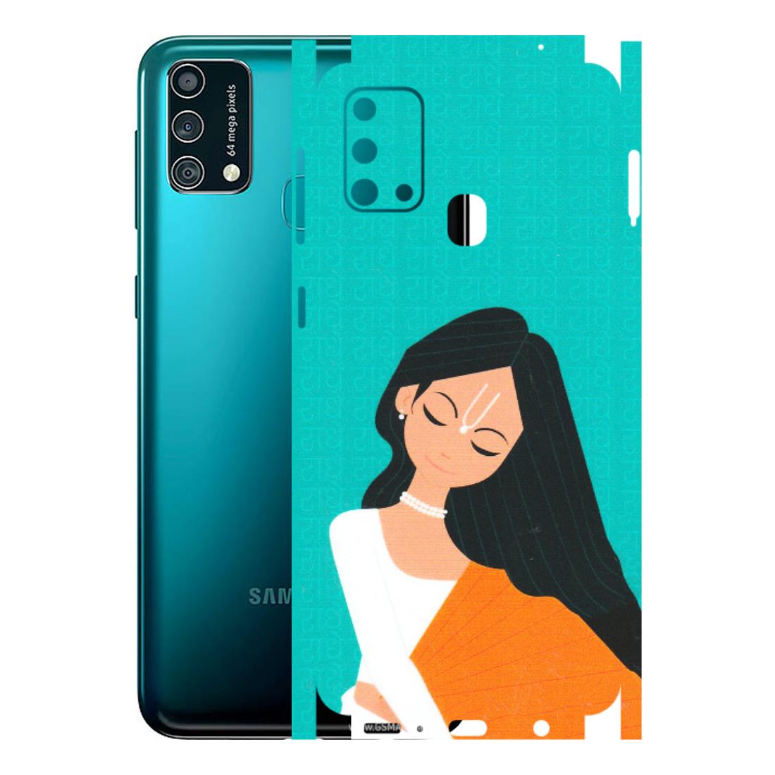 Samsung M/F/Note/Flip and C Phone Skins (All Models) - Radhe Radhe With Hindu Symbol - Matte Finish (M-164) Samsung Galaxy F41