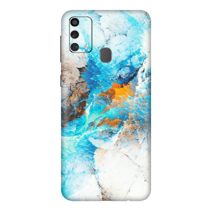Samsung M/F/Note/Flip and C Phone Skins (All Models) - Blue Waves Abstract - Matte Finish (M-19) Samsung Galaxy F41