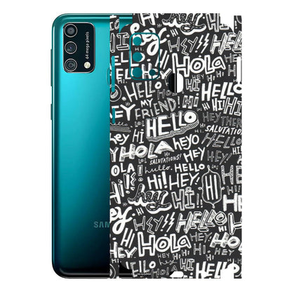 Samsung M/F/Note/Flip and C Phone Skins (All Models) - Hi Hello Doodles - Matte Finish (M-25) Samsung Galaxy F41