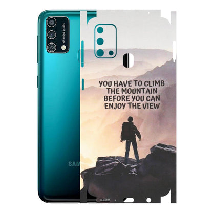Samsung M/F/Note/Flip and C Phone Skins (All Models) - Motivational Hiking Mountain - Matte Finish (M-28) Samsung Galaxy F41