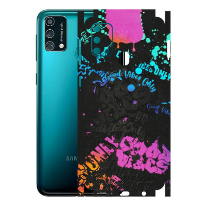 Samsung M/F/Note/Flip and C Phone Skins (All Models) - Majestic Black Vibes - Matte Finish (M-62) Samsung Galaxy F41