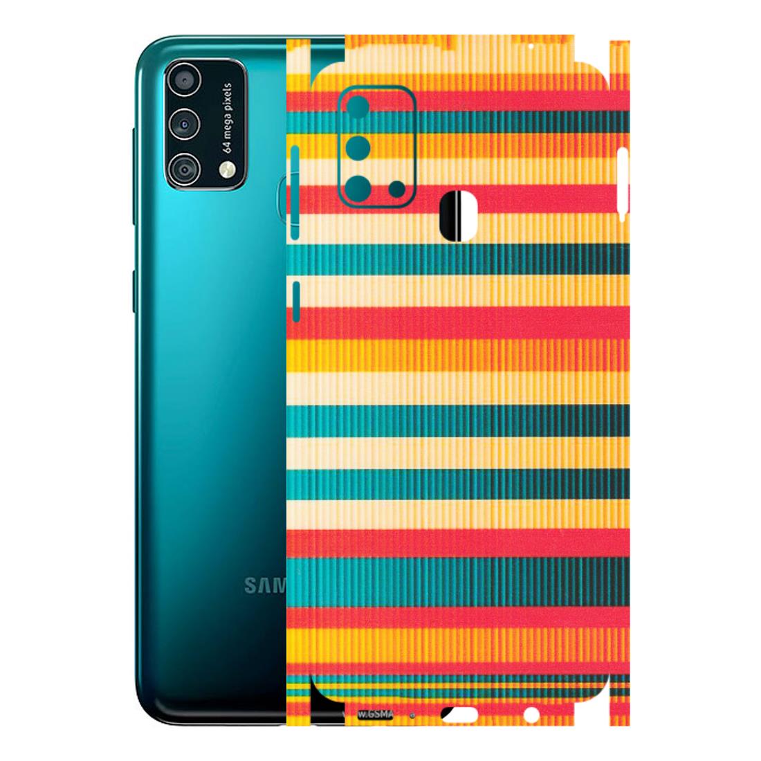 Samsung M/F/Note/Flip and C Phone Skins (All Models) - Colourful Stripes Soothing Effect - Matte Finish (M-86) Samsung Galaxy F41