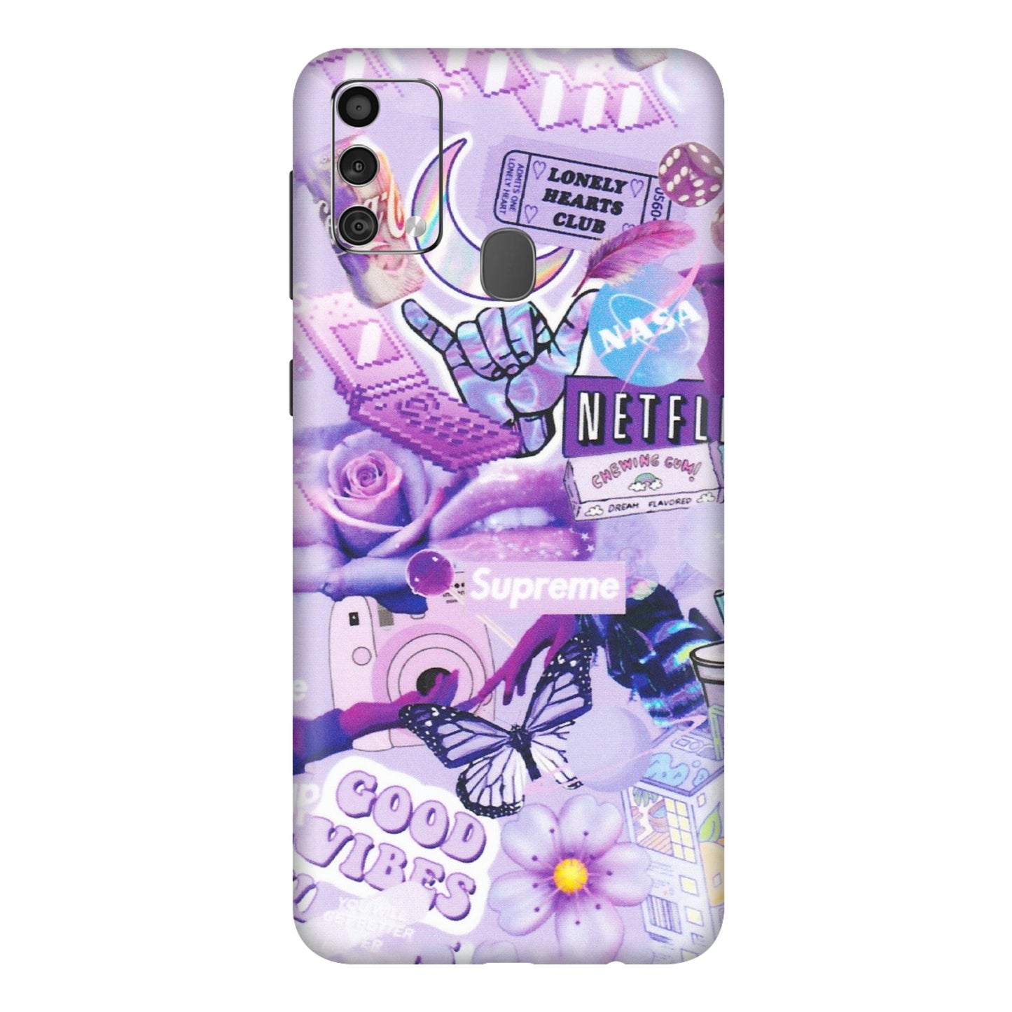 Samsung M/F/Note/Flip and C Phone Skins (All Models) - Supreme Purple Magic - Matte Finish (M-88) Samsung Galaxy F41