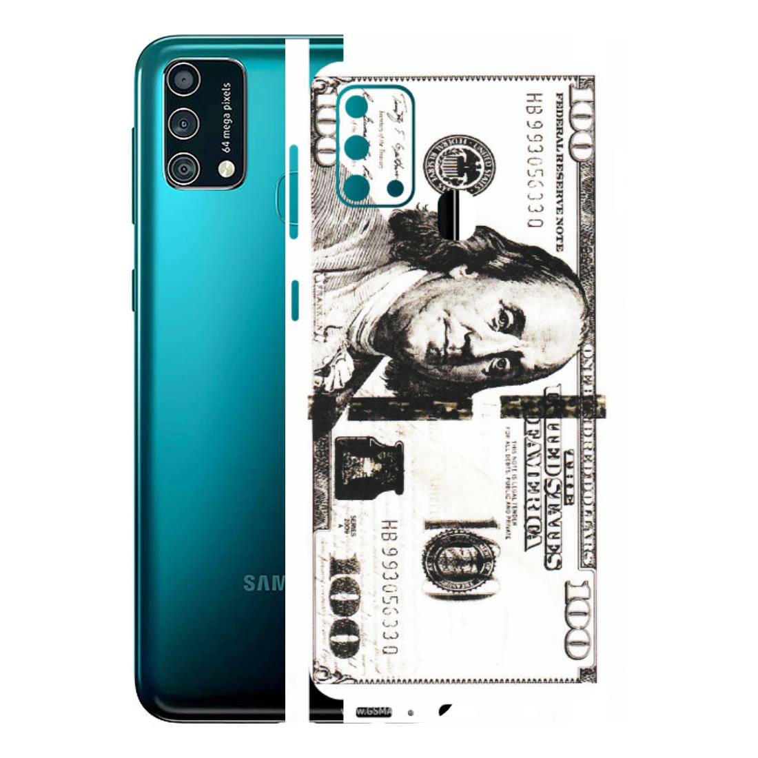 Samsung M/F/Note/Flip and C Phone Skins (All Models) - 100 Dollar Currency - Transparent Finish (T-01) Samsung Galaxy F41