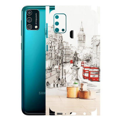 Samsung M/F/Note/Flip and C Phone Skins (All Models) - London Street - Transparent Finish (T-02) Samsung Galaxy F41