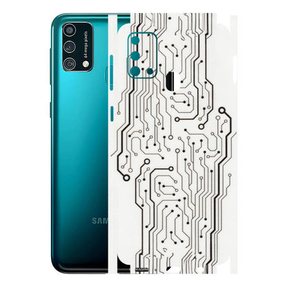 Samsung M/F/Note/Flip and C Phone Skins (All Models) - Tech Circuits - Transparent Finish (T-03) Samsung Galaxy F41