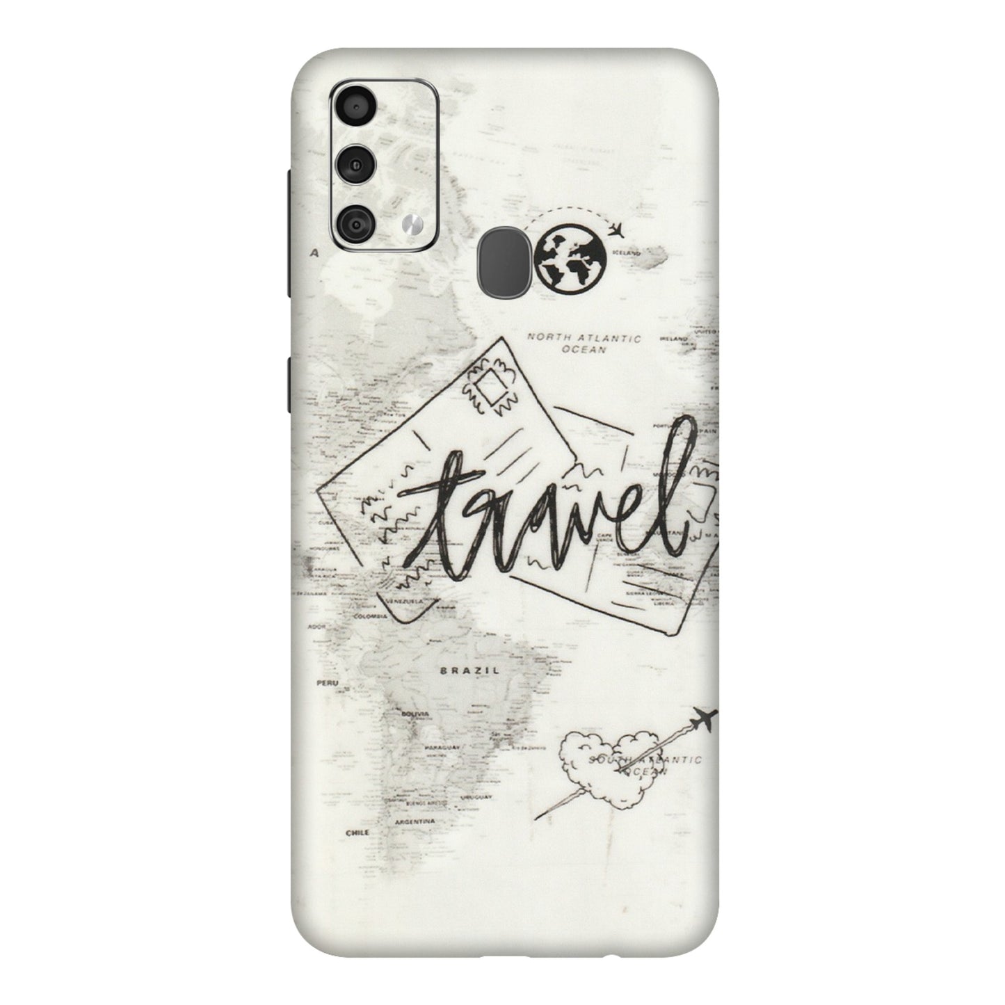 Samsung M/F/Note/Flip and C Phone Skins (All Models) - Travel Ticket - Transparent Finish (T-06) Samsung Galaxy F41
