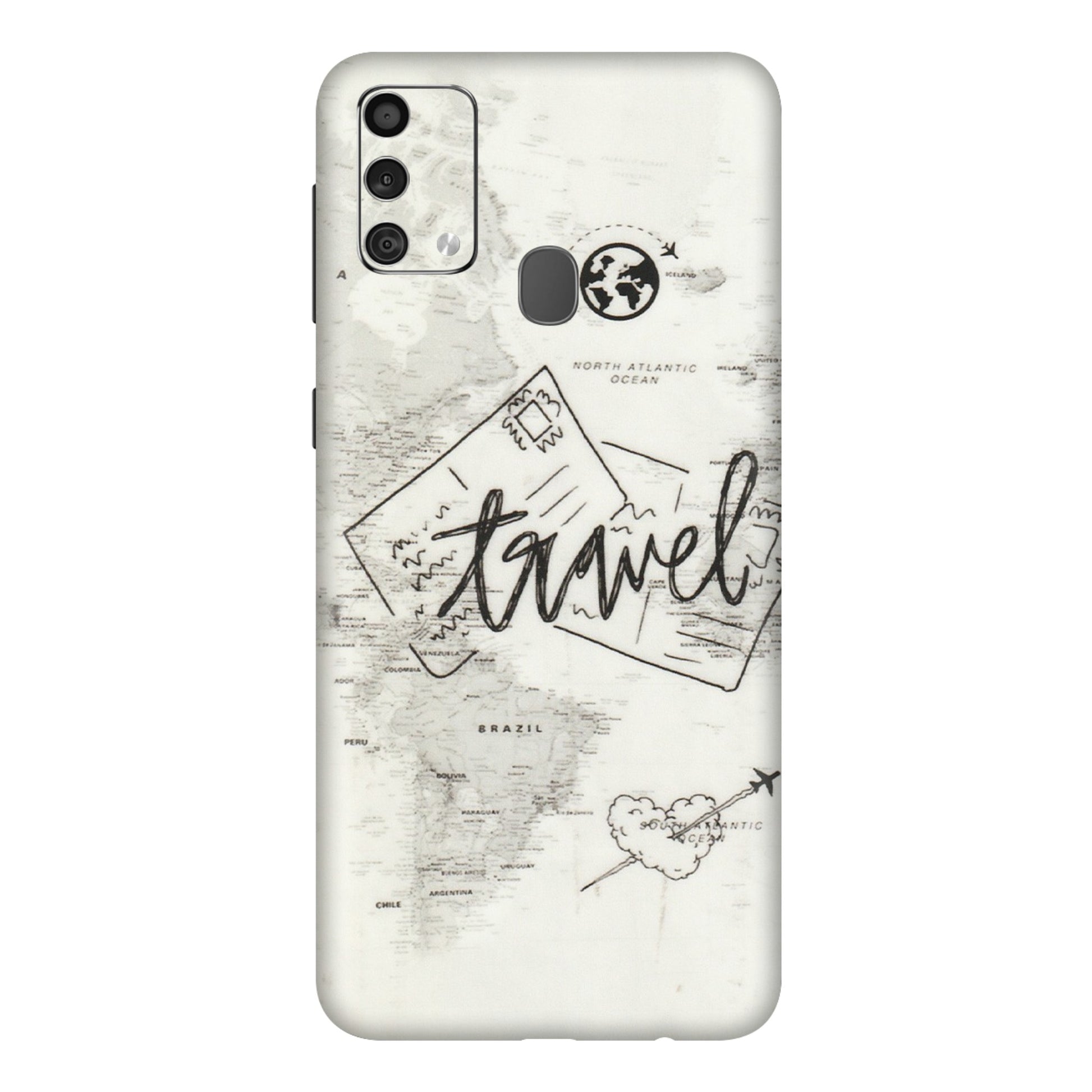 Samsung M/F/Note/Flip and C Phone Skins (All Models) - Travel Ticket - Transparent Finish (T-06) Samsung Galaxy F41