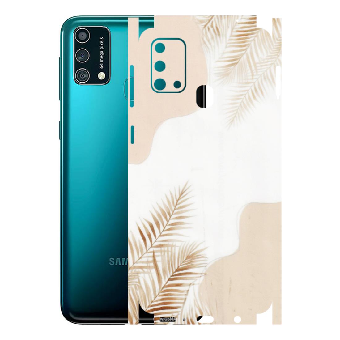 Samsung M/F/Note/Flip and C Phone Skins (All Models) - Gold Petals Abstract - Transparent Finish (T-08) Samsung Galaxy F41