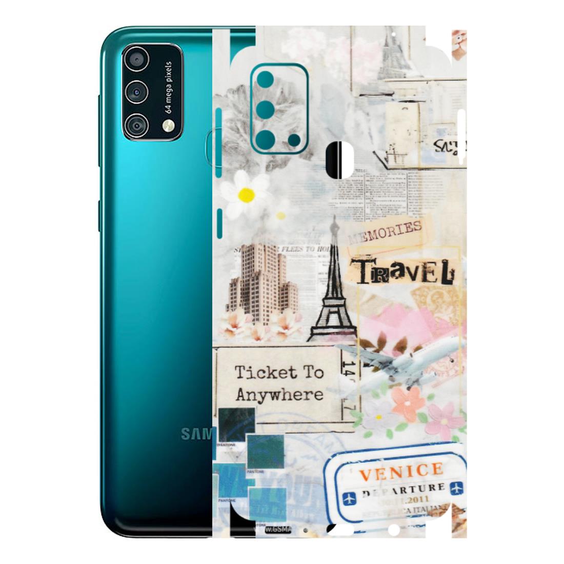 Samsung M/F/Note/Flip and C Phone Skins (All Models) - Travel Memories - Transparent Finish (T-09) Samsung Galaxy F41