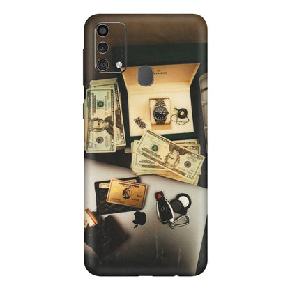 Samsung M/F/Note/Flip and C Phone Skins (All Models) - Luxury Lifestyle - Transparent Finish (T-11) Samsung Galaxy F41
