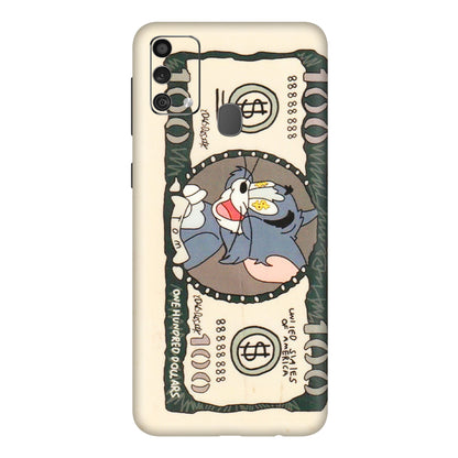 Samsung M/F/Note/Flip and C Phone Skins (All Models) - One Hundred Dollar Tom - Transparent Finish (T-16) Samsung Galaxy F41