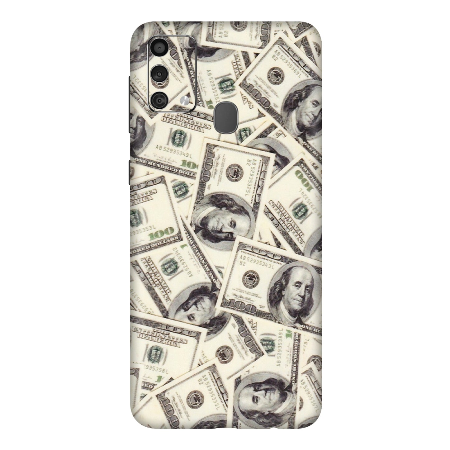 Samsung M/F/Note/Flip and C Phone Skins (All Models) - Dollar Lover - Transparent Finish (T-17) Samsung Galaxy F41