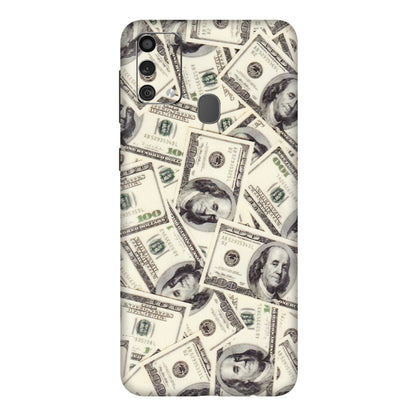 Samsung M/F/Note/Flip and C Phone Skins (All Models) - Dollar Lover - Transparent Finish (T-17) Samsung Galaxy F41