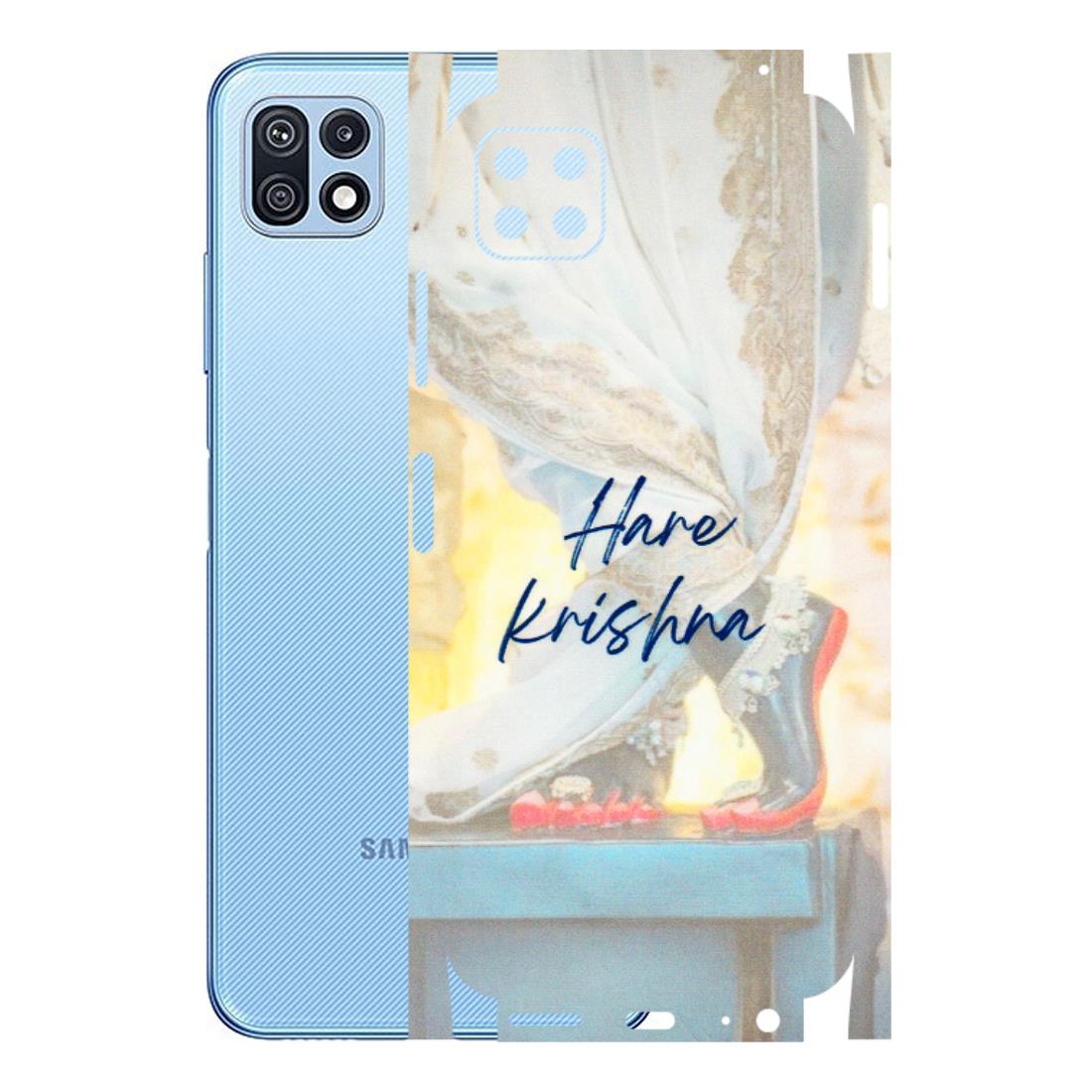 Samsung M/F/Note/Flip and C Phone Skins (All Models) - Hare Krishna - 3D Embossed Finish (L-03) Samsung Galaxy F42 (5G)