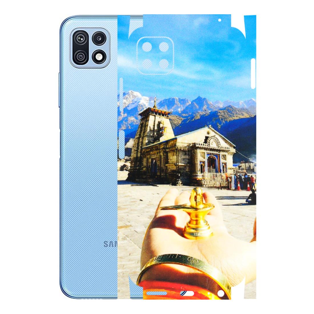 Samsung M/F/Note/Flip and C Phone Skins (All Models) - Beauty of Kedarnath - 3D Embossed Finish (L-108) Samsung Galaxy F42 (5G)