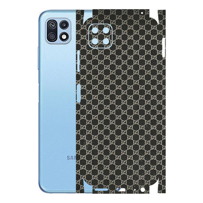 Samsung M/F/Note/Flip and C Phone Skins (All Models) - Black G Print - 3D Embossed Finish (L-109) Samsung Galaxy F42 (5G)