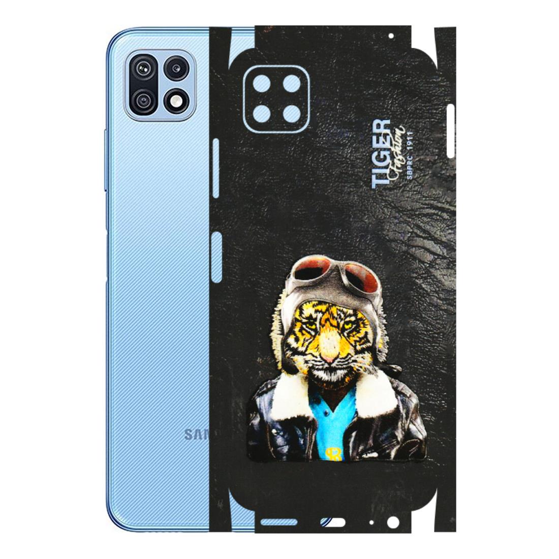 Samsung M/F/Note/Flip and C Phone Skins (All Models) - Rider Tiger - 3D Embossed Finish (L-113) Samsung Galaxy F42 (5G)