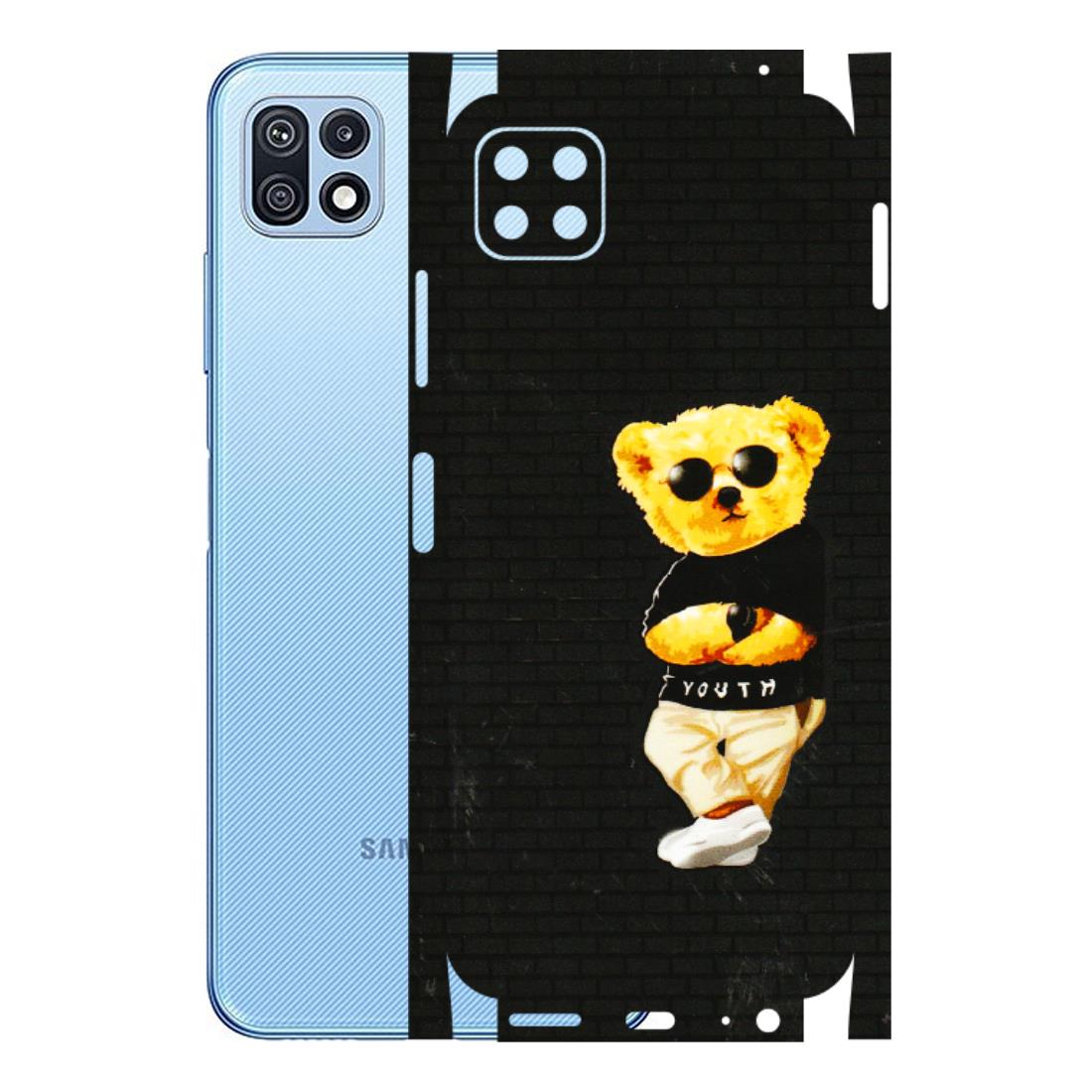 Samsung M/F/Note/Flip and C Phone Skins (All Models) - Classy Teddy Bear - 3D Embossed Finish (L-116) Samsung Galaxy F42 (5G)