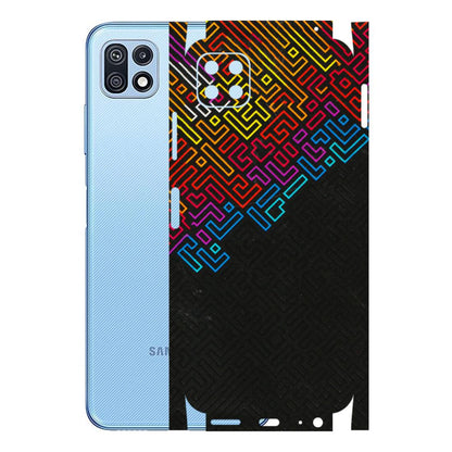 Samsung M/F/Note/Flip and C Phone Skins (All Models) - Dotme Pattern Art - 3D Embossed Finish (L-121) Samsung Galaxy F42 (5G)