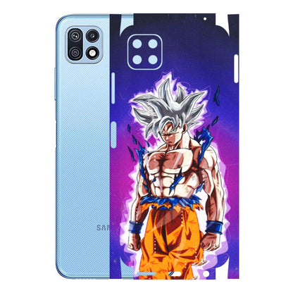 Samsung M/F/Note/Flip and C Phone Skins (All Models) - Goku Purple Anime - 3D Embossed Finish (L-147) Samsung Galaxy F42 (5G)
