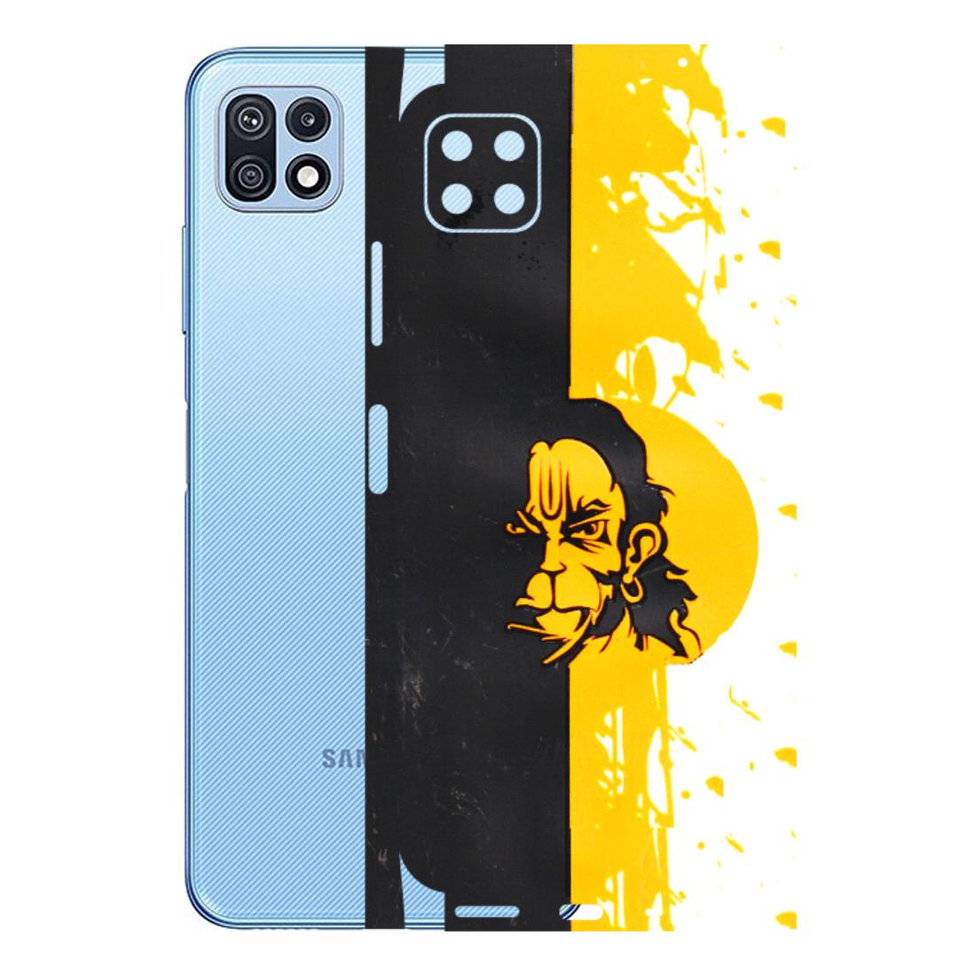 Samsung M/F/Note/Flip and C Phone Skins (All Models) - Bajrangbali - 3D Embossed Finish (L-151) Samsung Galaxy F42 (5G)