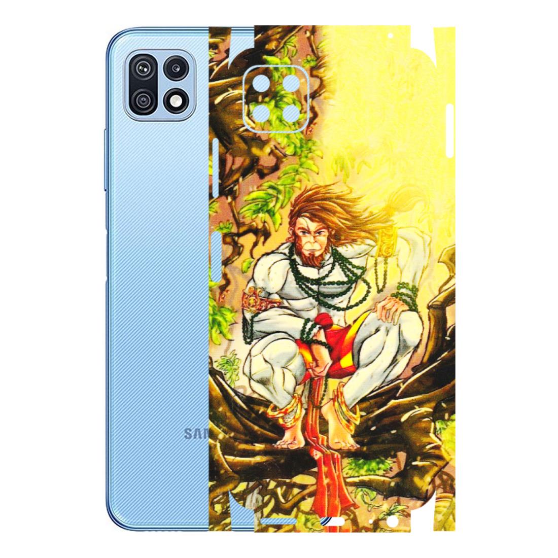 Samsung M/F/Note/Flip and C Phone Skins (All Models) - Lord Hanuman - 3D Embossed Finish (L-152) Samsung Galaxy F42 (5G)