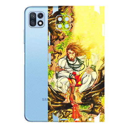 Samsung M/F/Note/Flip and C Phone Skins (All Models) - Lord Hanuman - 3D Embossed Finish (L-152) Samsung Galaxy F42 (5G)