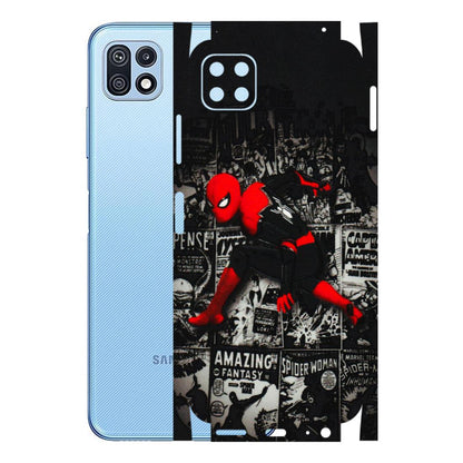 Samsung M/F/Note/Flip and C Phone Skins (All Models) - SpiderMan New - 3D Embossed Finish (L-162) Samsung Galaxy F42 (5G)
