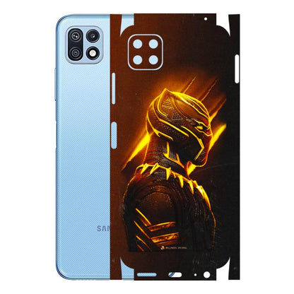 Samsung M/F/Note/Flip and C Phone Skins (All Models) - Gold Black Panther - 3D Embossed Finish (L-181) Samsung Galaxy F42 (5G)