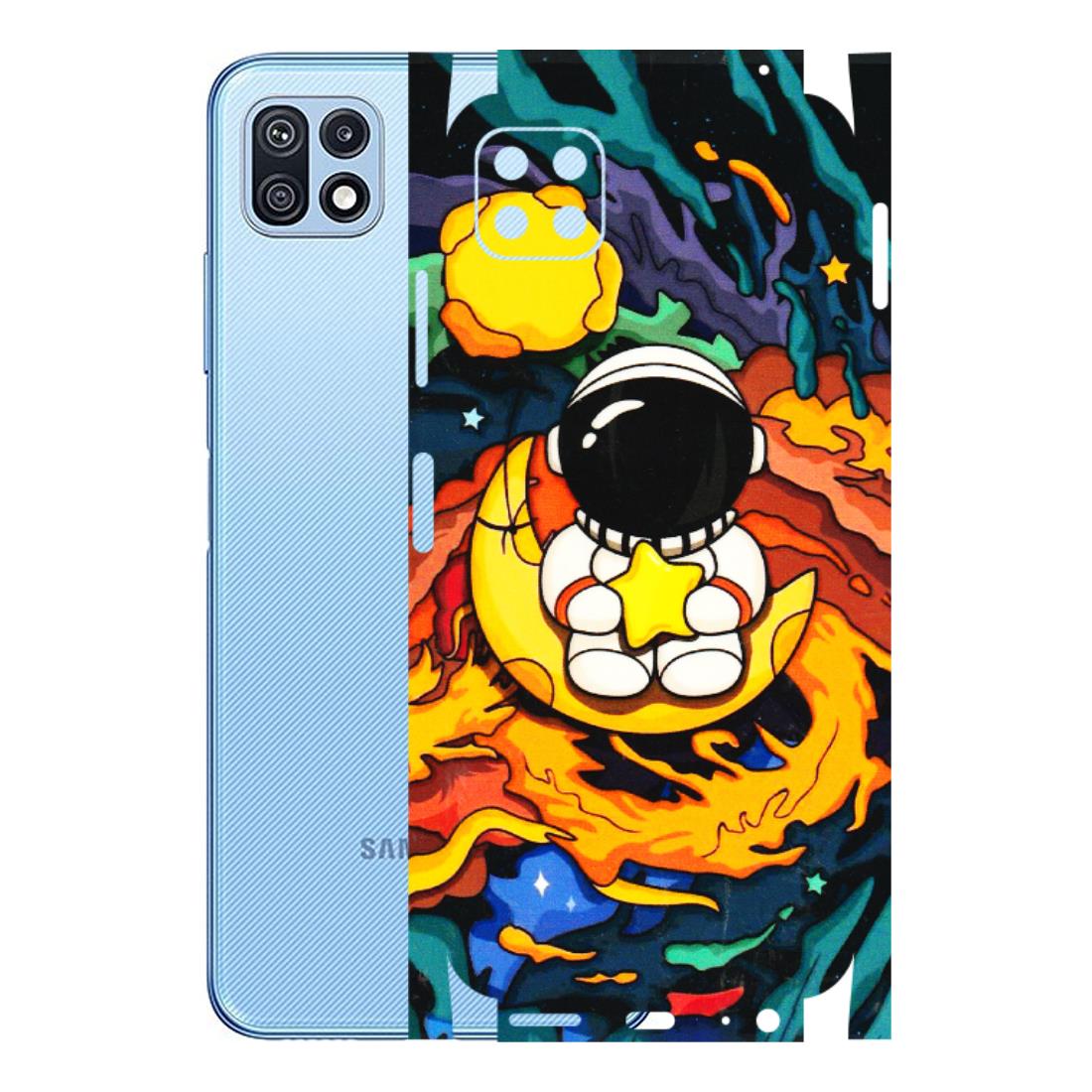 Samsung M/F/Note/Flip and C Phone Skins (All Models) - Baby Astronaut - 3D Embossed Finish (L-197) Samsung Galaxy F42 (5G)