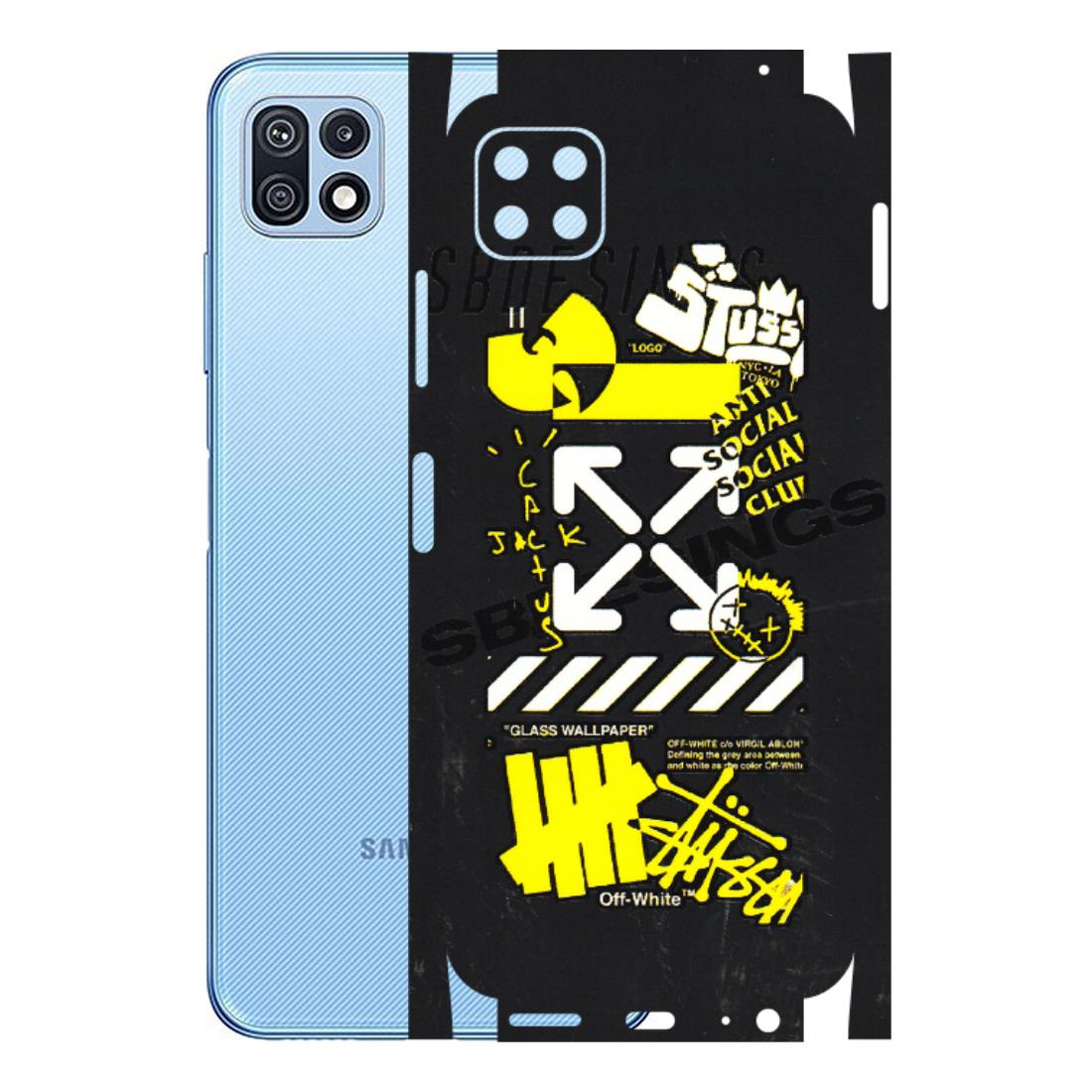 Samsung M/F/Note/Flip and C Phone Skins (All Models) - Anti Social Graffiti - 3D Embossed Finish (L-198) Samsung Galaxy F42 (5G)