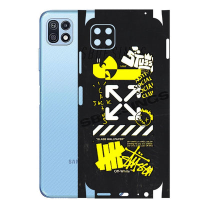 Samsung M/F/Note/Flip and C Phone Skins (All Models) - Anti Social Graffiti - 3D Embossed Finish (L-198) Samsung Galaxy F42 (5G)