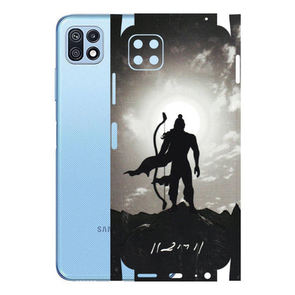 Samsung M/F/Note/Flip and C Phone Skins (All Models) - Jai Siya Ram - 3D Embossed Finish (L-200) Samsung Galaxy F42 (5G)