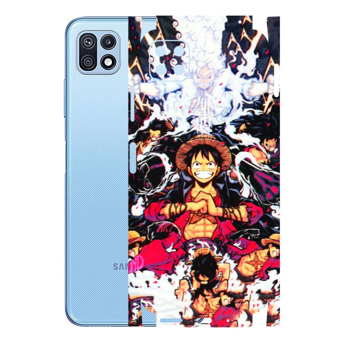 Samsung M/F/Note/Flip and C Phone Skins (All Models) - Luffy Anime Character - 3D Embossed Finish (L-203) Samsung Galaxy F42 (5G)