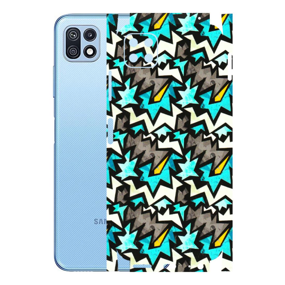 Samsung M/F/Note/Flip and C Phone Skins (All Models) - Funky Zig Zag - 3D Embossed Finish (L-223) Samsung Galaxy F42 (5G)