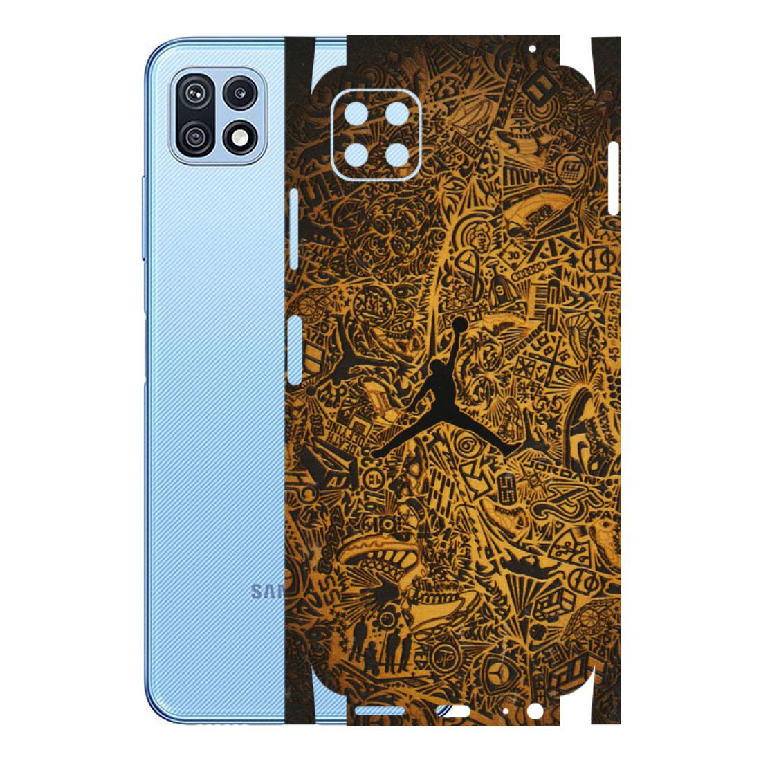 Samsung M/F/Note/Flip and C Phone Skins (All Models) - Premium Gold Basketball Player - 3D Embossed Finish (L-236) Samsung Galaxy F42 (5G)