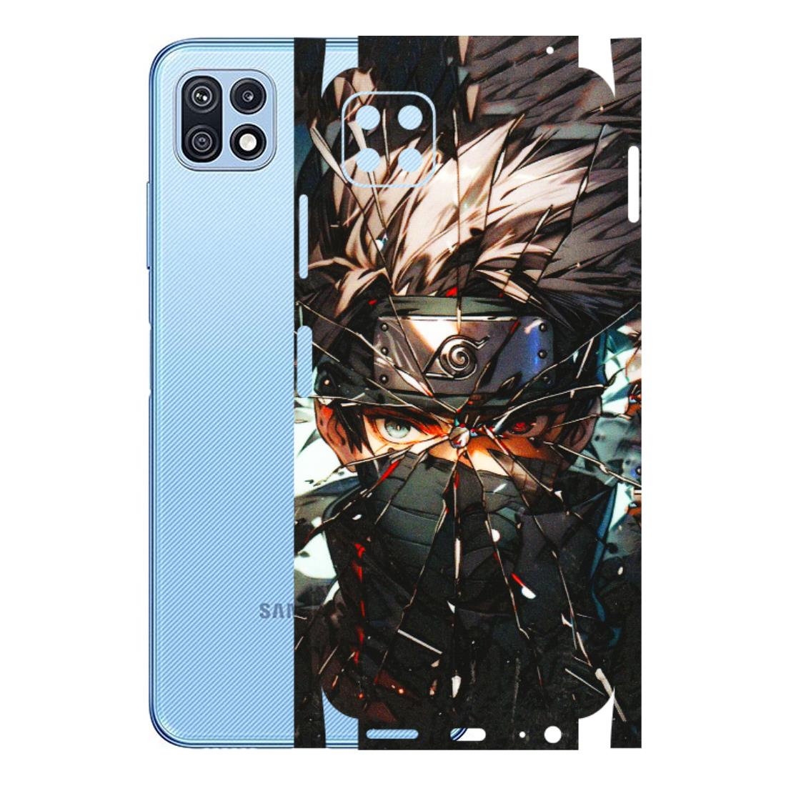 Samsung M/F/Note/Flip and C Phone Skins (All Models) - Kakashi Shattered Glass Effect - 3D Embossed Finish (L-237) Samsung Galaxy F42 (5G)