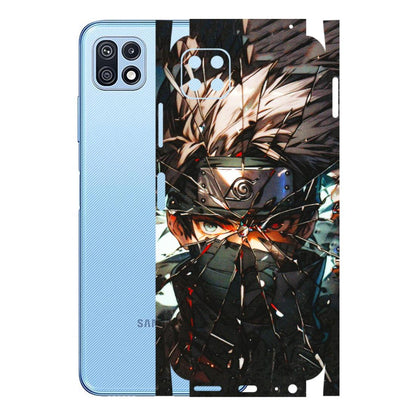 Samsung M/F/Note/Flip and C Phone Skins (All Models) - Kakashi Shattered Glass Effect - 3D Embossed Finish (L-237) Samsung Galaxy F42 (5G)