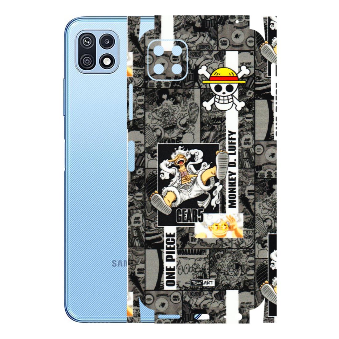 Samsung M/F/Note/Flip and C Phone Skins (All Models) - Cuffy Anime MonkeyCamic - 3D Embossed Finish (L-242) Samsung Galaxy F42 (5G)