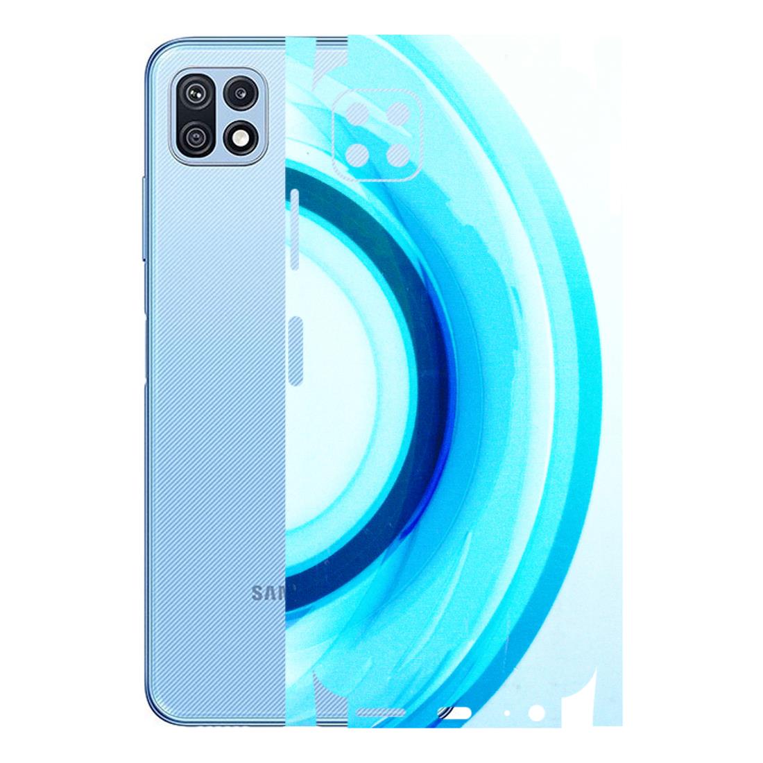 Samsung M/F/Note/Flip and C Phone Skins (All Models) - The Blue Curve - 3D Embossed Finish (L-244) Samsung Galaxy F42 (5G)