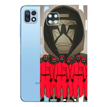 Samsung M/F/Note/Flip and C Phone Skins (All Models) - Squid Game Hero - 3D Embossed Finish (L-245) Samsung Galaxy F42 (5G)