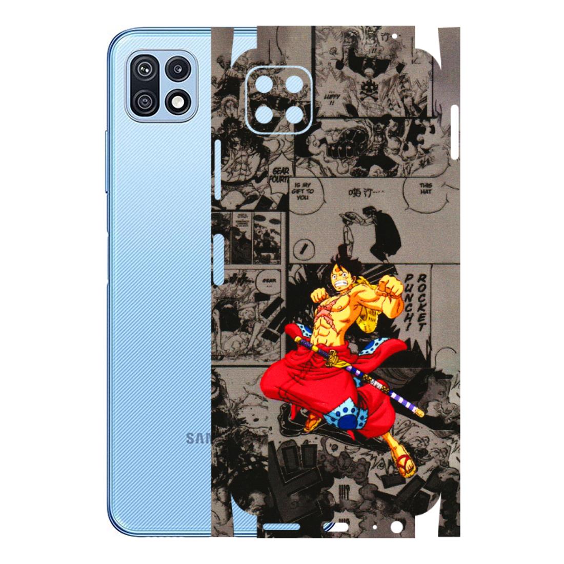 Samsung M/F/Note/Flip and C Phone Skins (All Models) - One Piece Rocket Punch Manga - 3D Embossed Finish (L-25) Samsung Galaxy F42 (5G)