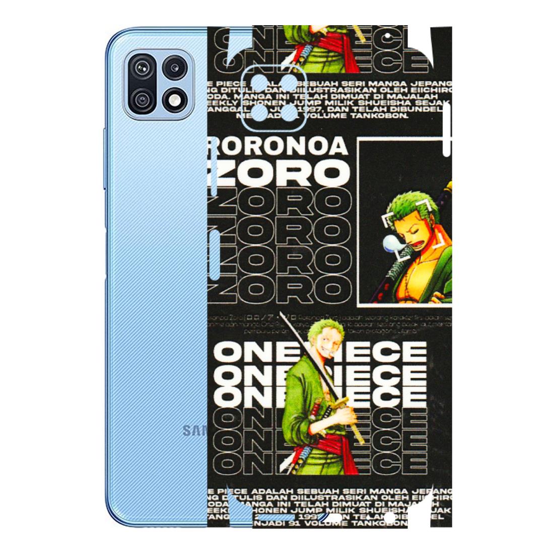 Samsung M/F/Note/Flip and C Phone Skins (All Models) - One Piece Zoro - 3D Embossed Finish (L-250) Samsung Galaxy F42 (5G)