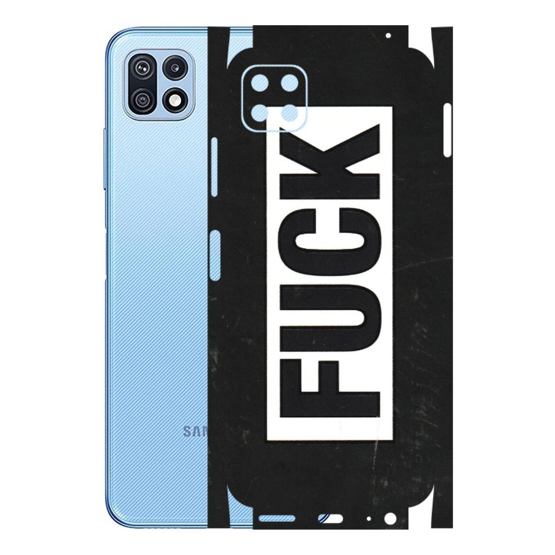Samsung M/F/Note/Flip and C Phone Skins (All Models) - The F Word - 3D Embossed Finish (L-255) Samsung Galaxy F42 (5G)