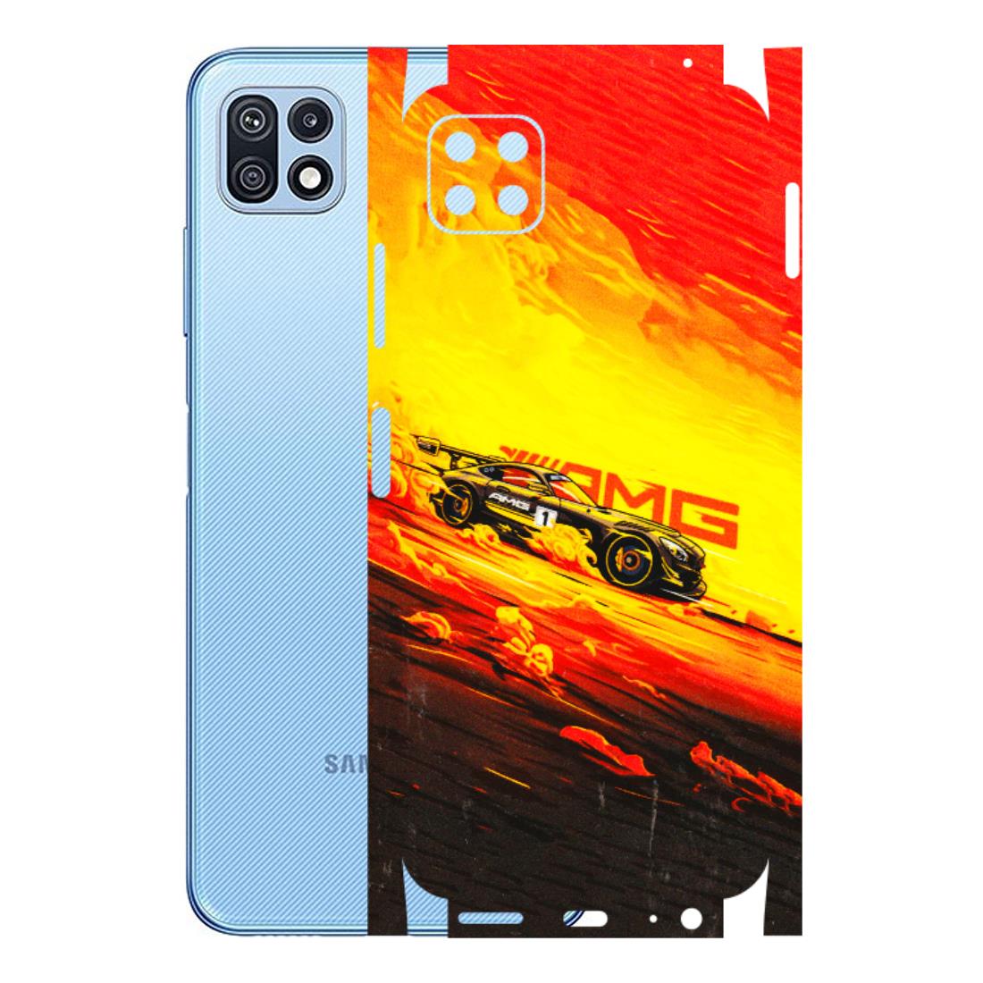 Samsung M/F/Note/Flip and C Phone Skins (All Models) - AMG Car Speed Cover - 3D Embossed Finish (L-256) Samsung Galaxy F42 (5G)